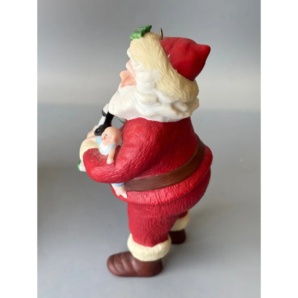 Vtg Hallmark 1986 Jolly Saint Nick Santa‎ Claus Christmas Ornament 5